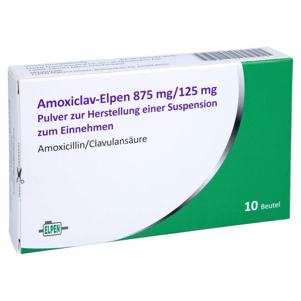 AMOXICLAV-Elpen 875 mg/125 mg P.H.Susp.z.Einn. 10 St