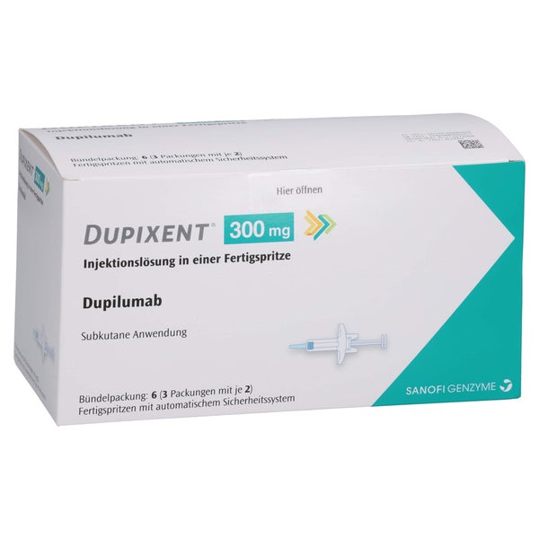DUPIXENT 300 mg Inj.-Lsg.i.e.Fertigspr.m.Sich.Sys. 6 St