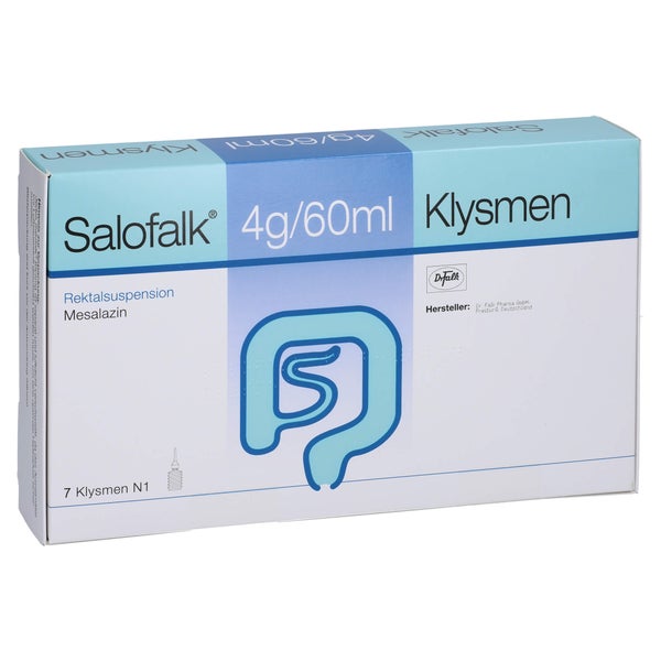 SALOFALK 4 g/60 ml Klysmen Rektalsuspension 7 St