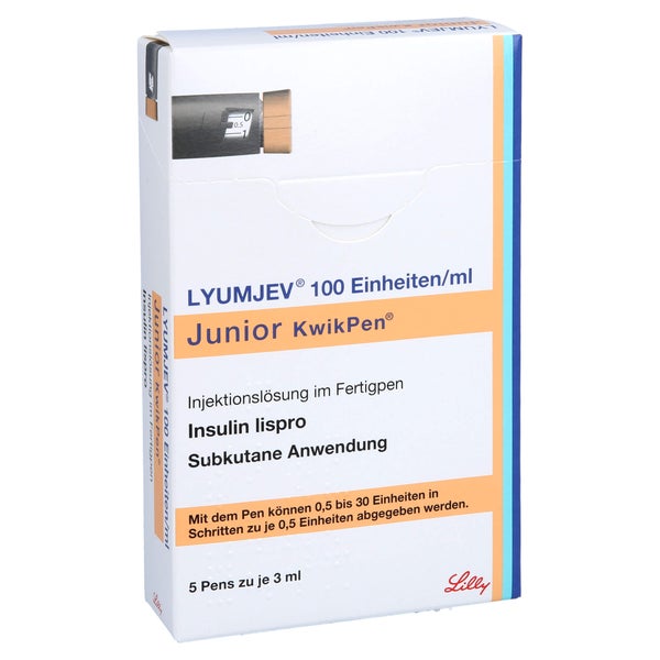 LYUMJEV 100 E/ml Junior KwikPen Inj-Lsg.Fertigpen 5X3 ml