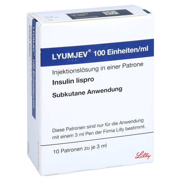 LYUMJEV 100 E/ml Injektionslösung i.e.Patrone 3 ml 10X3 ml