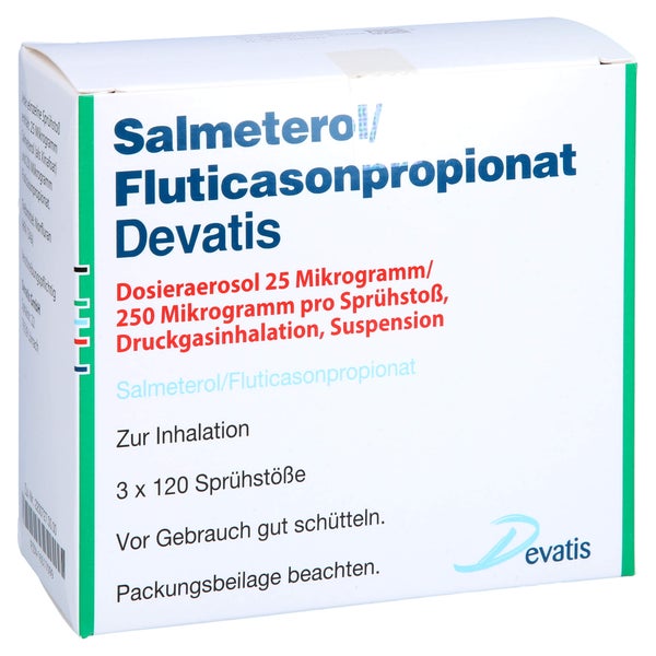 SALMETEROL/Fluticasonpropionat Devatis 25µg/250µg 3 St