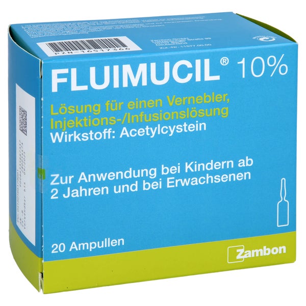 FLUIMUCIL 10% Lsg.f.Vernebler Inj.-/Inf.-Lsg.Amp. 20X3 ml