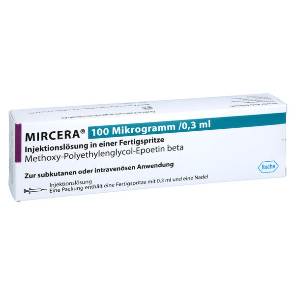 MIRCERA 100 Mikrogramm/0,3 ml Inj.-Lsg.i.e.F.-Sp. 1 St