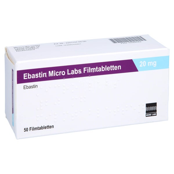 Ebastin Micro Labs 20 mg Filmtabletten 50 St