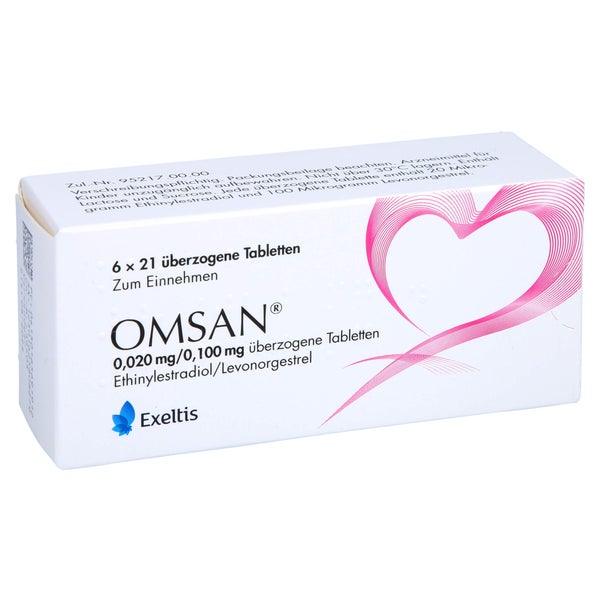 OMSAN 0,02 mg/0,1 mg überzogene Tabletten 6X21 St