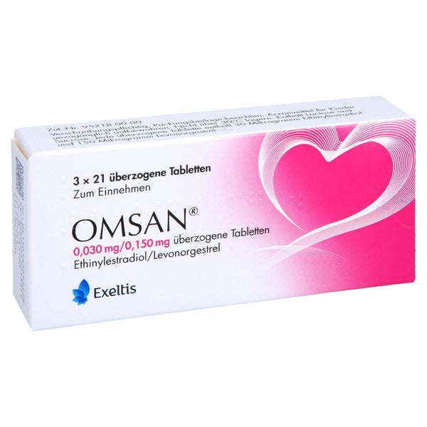 OMSAN 0,03 mg/0,15 mg überzogene Tabletten 3X21 St