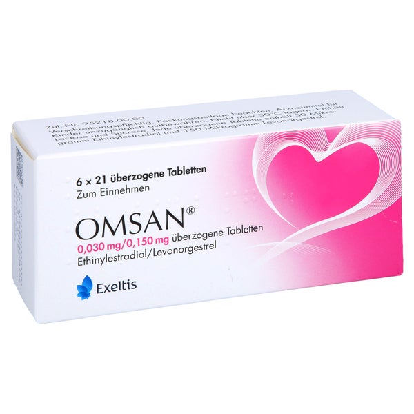 OMSAN 0,03 mg/0,15 mg überzogene Tabletten 6X21 St