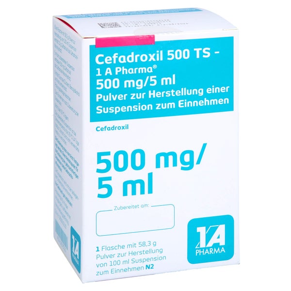 CEFADROXIL 500 TS-1A Pharma 500 mg/5 ml PSE 100 ml