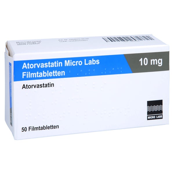 ATORVASTATIN Micro Labs 10 mg Filmtabletten 50 St