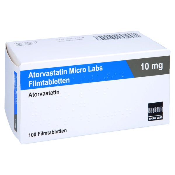 ATORVASTATIN Micro Labs 10 mg Filmtabletten 100 St