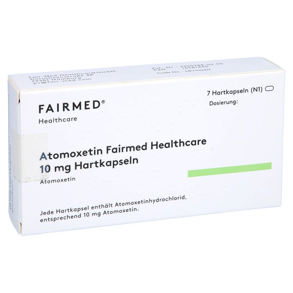 ATOMOXETIN Fairmed Healthcare 10 mg Hartkapseln 7 St