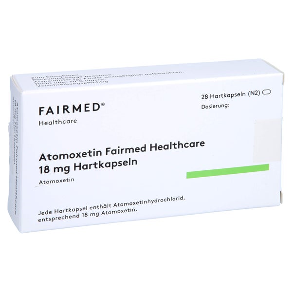 ATOMOXETIN Fairmed Healthcare 18 mg Hartkapseln 28 St