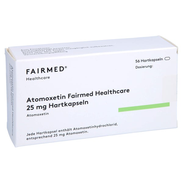 ATOMOXETIN Fairmed Healthcare 25 mg Hartkapseln 56 St