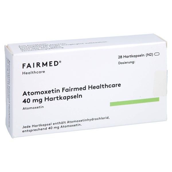 ATOMOXETIN Fairmed Healthcare 40 mg Hartkapseln 28 St