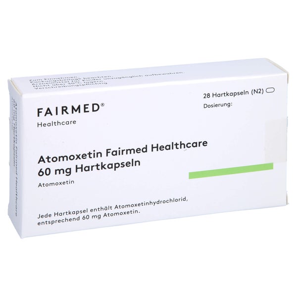 ATOMOXETIN Fairmed Healthcare 60 mg Hartkapseln 28 St