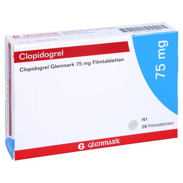 CLOPIDOGREL Glenmark 75 mg Filmtabletten 28 St