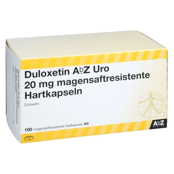DULOXETIN AbZ Uro 20 mg magensaftres.Hartkapseln 100 St
