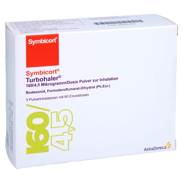 SYMBICORT Turbohaler 160/4,5 µg/Dosis 60 ED 3 St