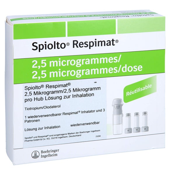 SPIOLTO Respimat 2,5 µg/2,5 µg Hub wiederverwendb. 3X4,0 ml