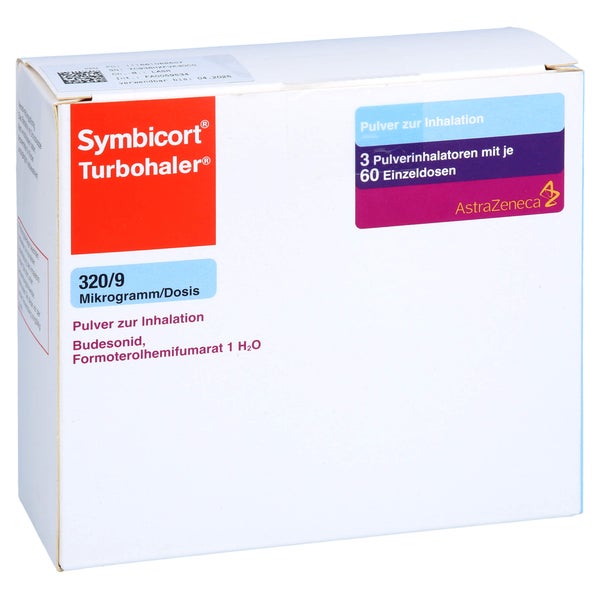 SYMBICORT Turbohaler 320/9 µg/Dosis 60 ED 3 St
