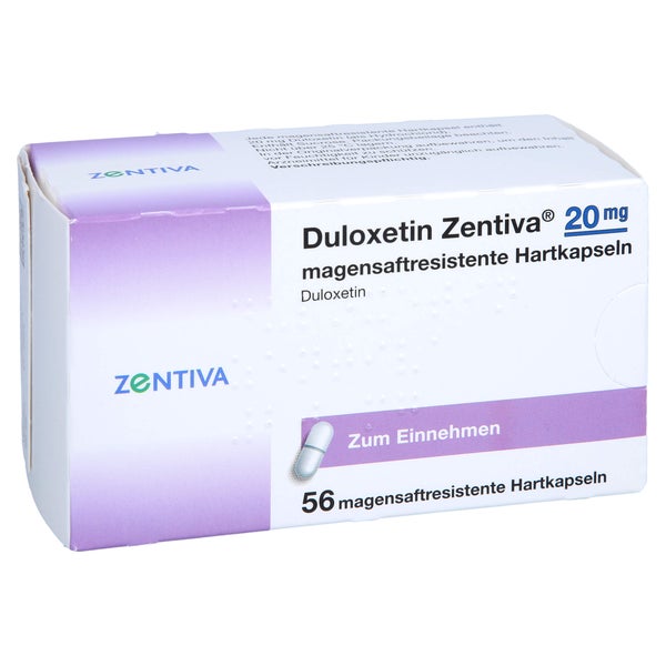 DULOXETIN Zentiva 20 mg magensaftres.Hartkapseln 56 St