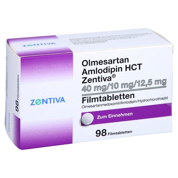 OLMESARTAN Amlodipin HCT Zentiva 40/10/12,5 mg FTA 98 St