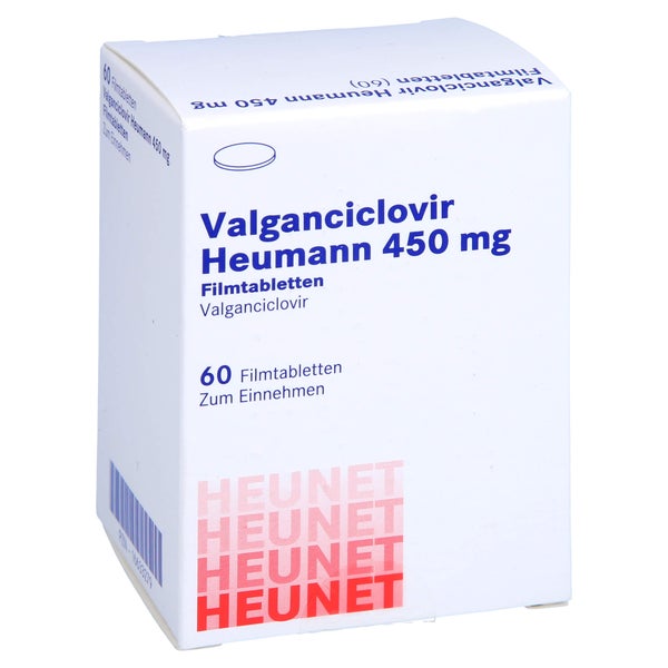 VALGANCICLOVIR Heumann 450 mg Filmtabletten Heunet 60 St