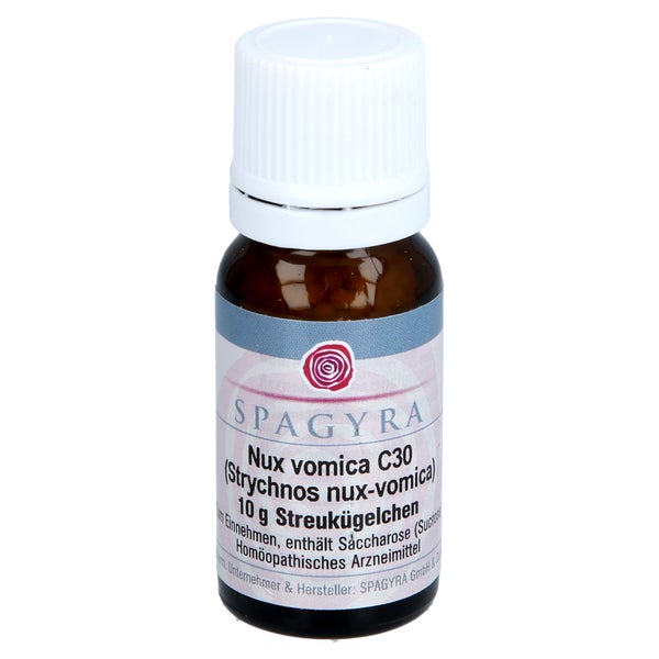 NUX Vomica C 30 Strychnos Nux-Vomica Glo 10 g