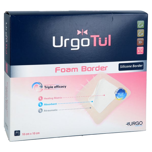 UrgotÜl Foam Border 10x10 Cm Verband 10 St