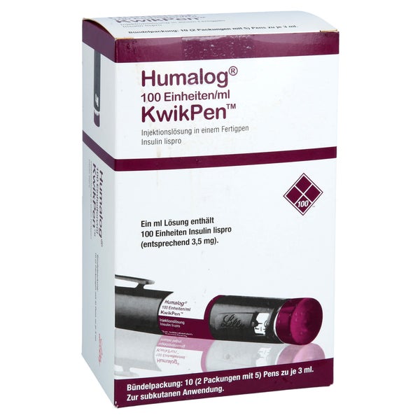 HUMALOG 100 E/ml KwikPen Injektionslösung 10 St