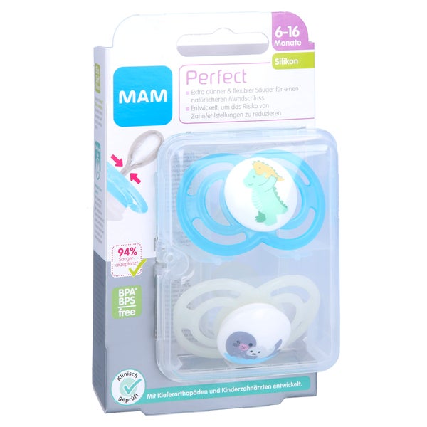 MAM Perfect Silikon Jun 16 Monate 2 St