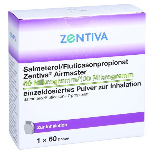 SALMETEROL/Fluticasonpropionat Zen.Air.50/100 µg 60 St