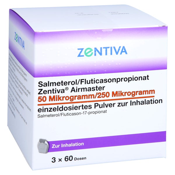 SALMETEROL/Fluticasonpropionat Zen.Air.50/250 µg 180 St