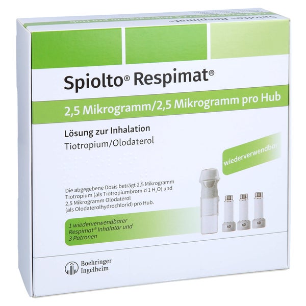 SPIOLTO Respimat 2,5 µg/2,5 µg Hub wiederverwendb. 3X4,0 ml