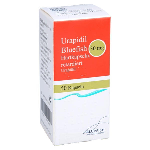URAPIDIL Bluefish 30 mg Hartkapseln retadiert 50 St