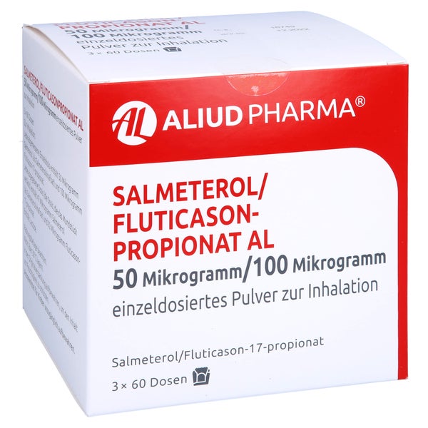 SALMETEROL/Fluticasonpropionat AL 50µg/100µg 3x60 3X60 St
