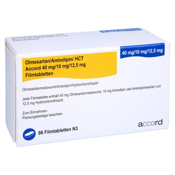 OLMESARTAN/Amlodipin/HCT Accord 40/10/12,5mg FTA 98 St