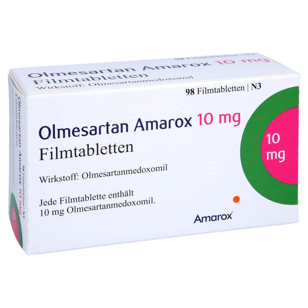 Olmesartan Amarox 10 mg Filmtabletten 98 St