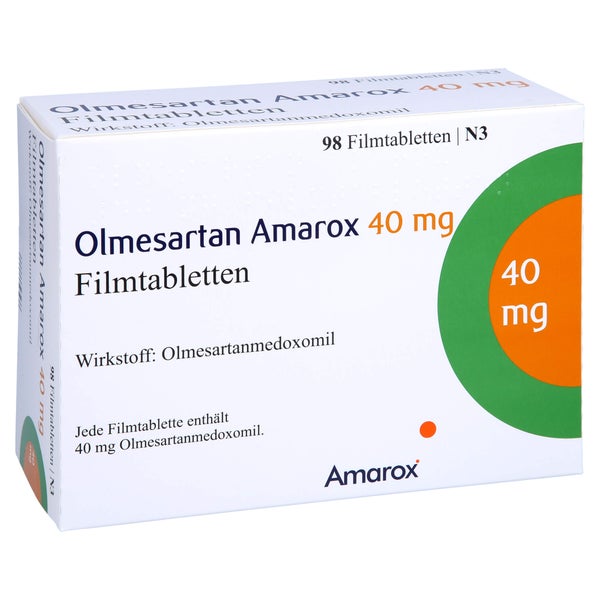 Olmesartan Amarox 40 mg Filmtabletten 98 St