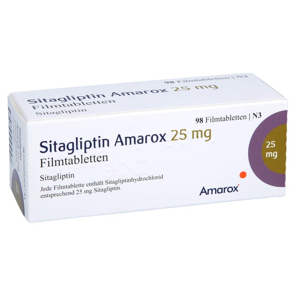 Sitagliptin Amarox 25 mg Filmtabletten 98 St