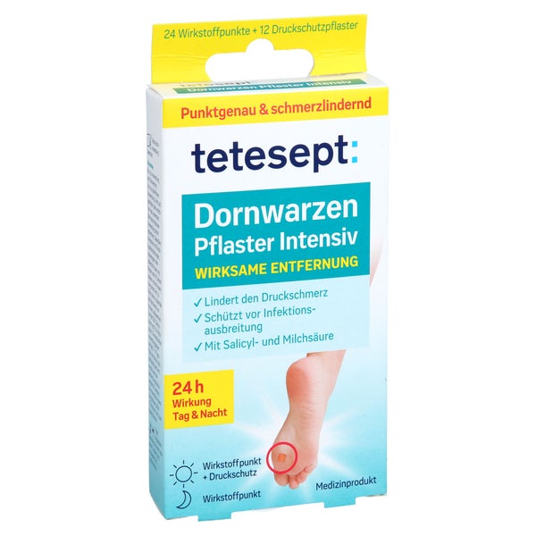 Tetesept Dornwarzen-pflaster Intensiv 12 St