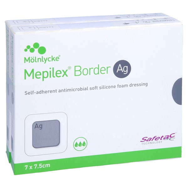Mepilex Border Ag Schaumverb.7x7,5 cm st 10 St