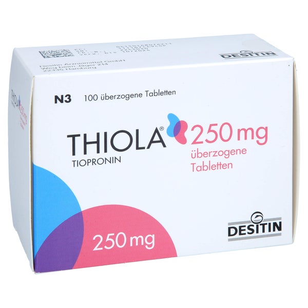 Thiola 250 mg überzogene Tabletten 100 St