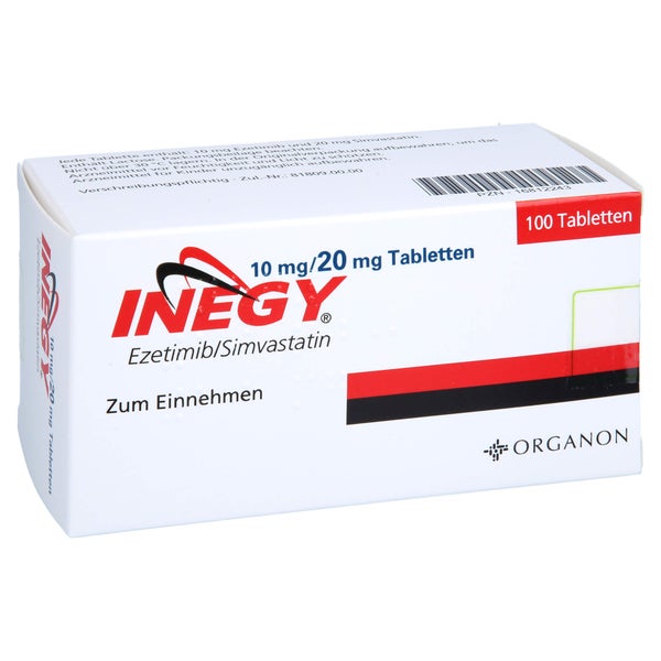 Inegy 10 Mg/20 mg Tabletten 100 St