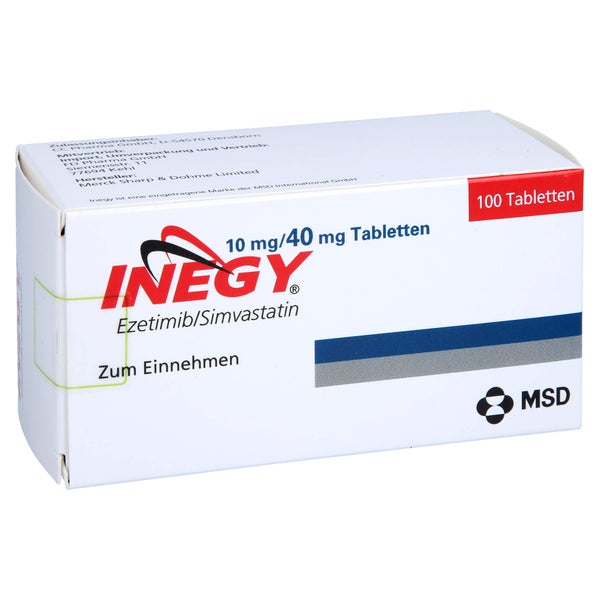 Inegy 10 Mg/40 mg Tabletten 100 St