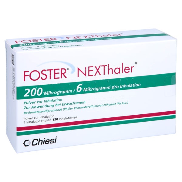 FOSTER NEXThaler 200/6 µg 120 ED Inhalationspulver 1 St