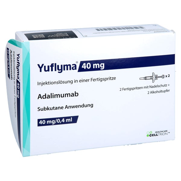 YUFLYMA 40 mg/0,4 ml Inj.-Lösung i.e.Fertigspritze 2 St