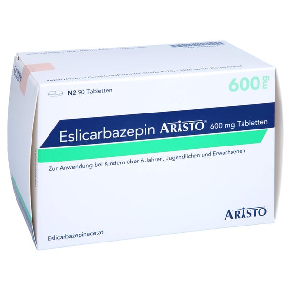Eslicarbazepin Aristo 600 mg Tabletten 90 St