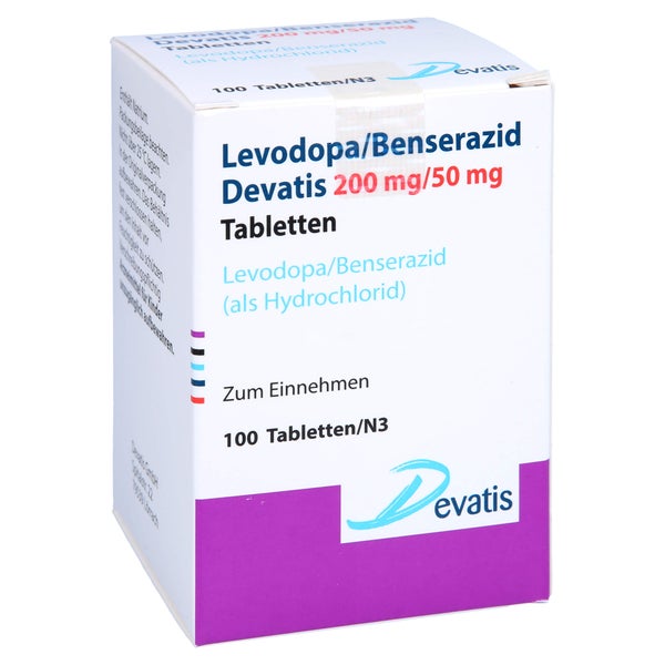 LEVODOPA/Benserazid Devatis 200mg/50mg Tabletten 100 St
